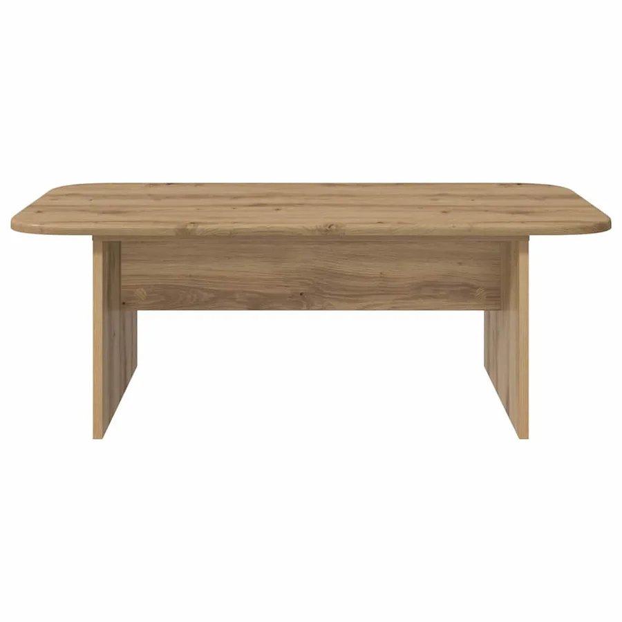 Table basse Chêne artisanal 93 x 53 x 33 cm Bois d'ingénierie - 5