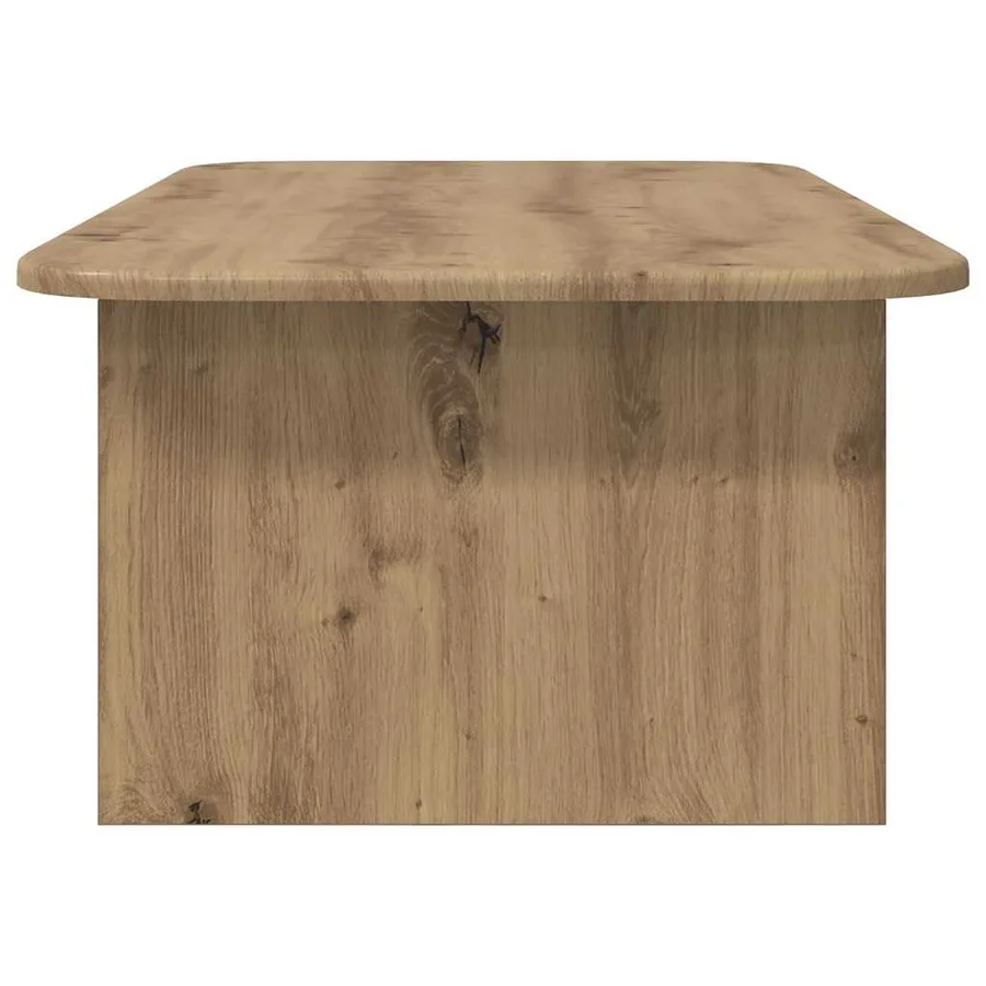Table basse Chêne artisanal 93 x 53 x 33 cm Bois d'ingénierie - 6