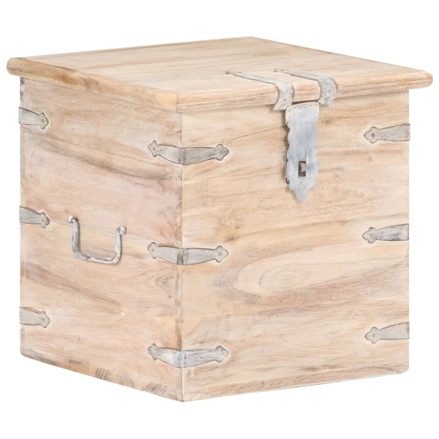 Coffre 40x40x40 cm Bois d'acacia solide