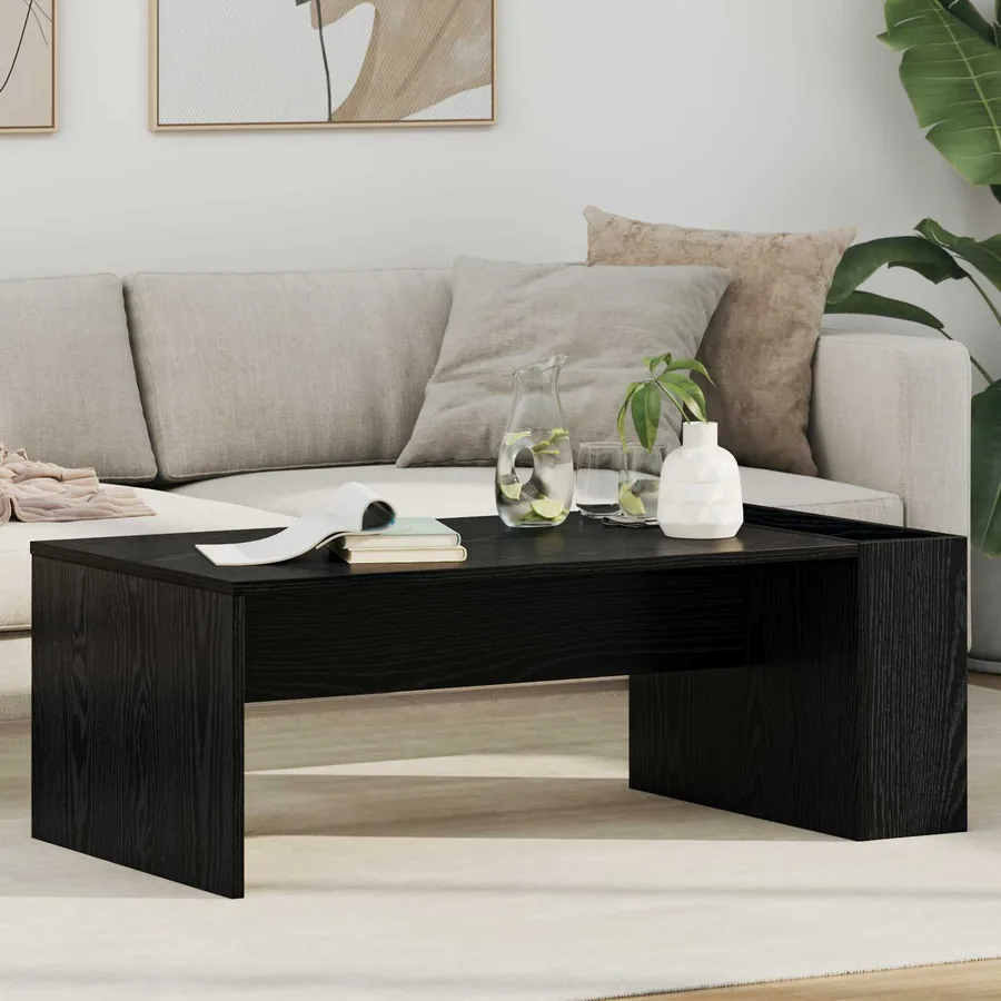 Table basse Chêne noir 95 x 50 x 34 cm Bois d'ingénierie