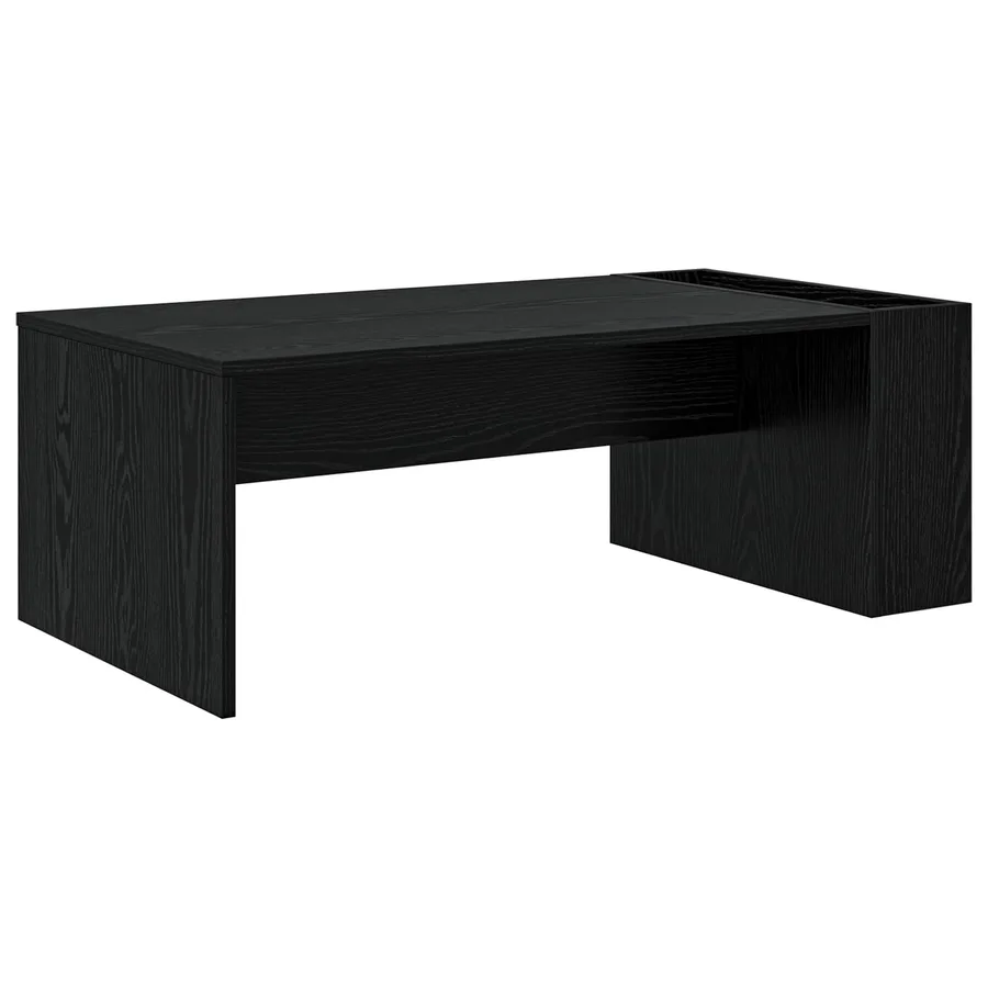 Table basse Chêne noir 95 x 50 x 34 cm Bois d'ingénierie - 2