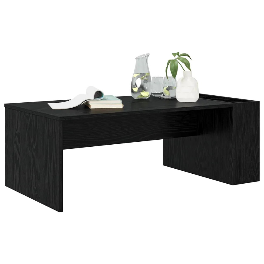 Table basse Chêne noir 95 x 50 x 34 cm Bois d'ingénierie - 3