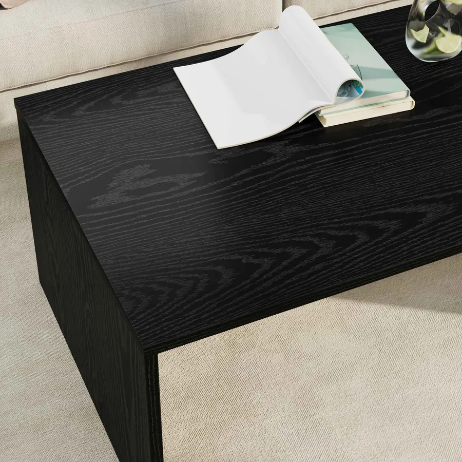 Table basse Chêne noir 95 x 50 x 34 cm Bois d'ingénierie - 4