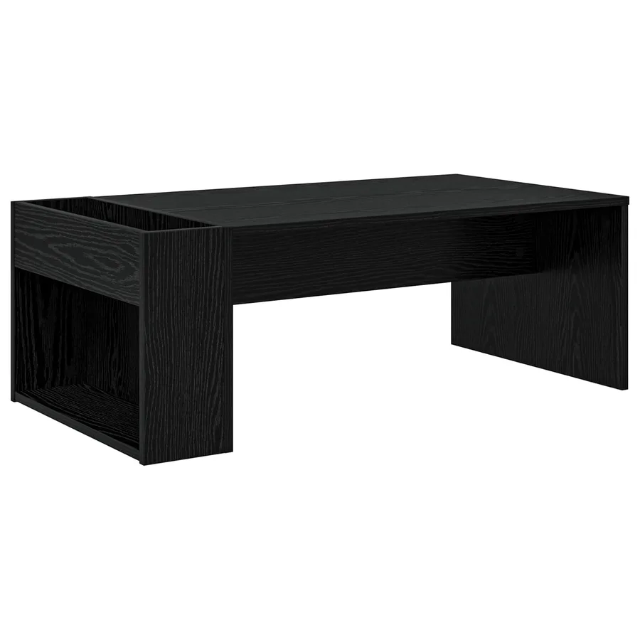 Table basse Chêne noir 95 x 50 x 34 cm Bois d'ingénierie - 7