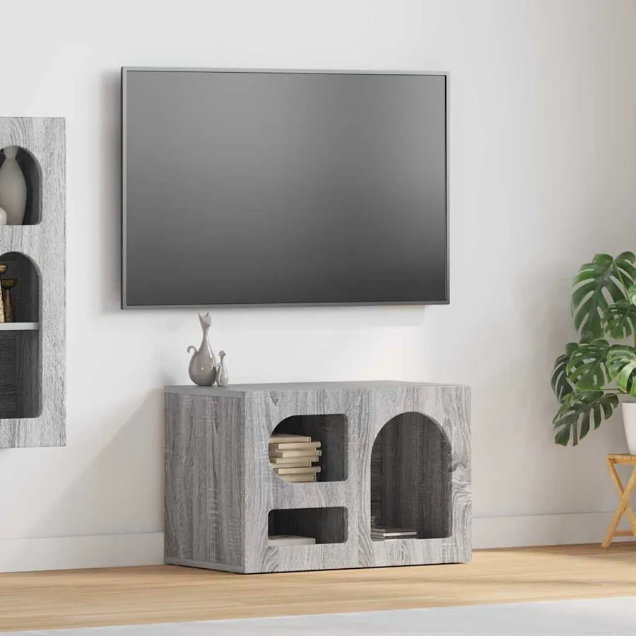 Meuble TV ELST 60 x 35 x 40 cm Gris Sonoma Bois d'ingénierie