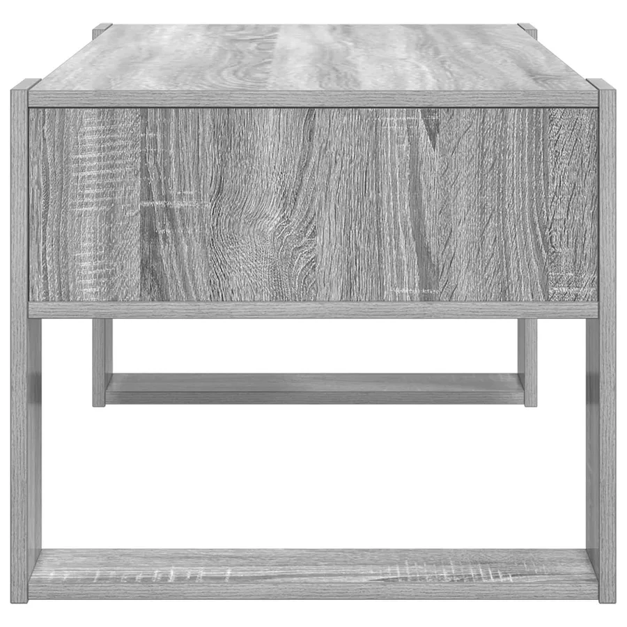 Table basse Gris Sonoma 92 x 53 x 45 cm Bois d'ingénierie - 6