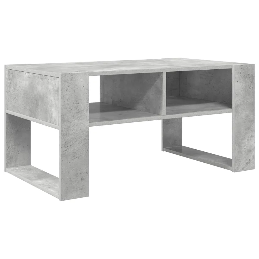 Table basse Gris béton 92 x 53 x 45 cm Bois d'ingénierie - 2