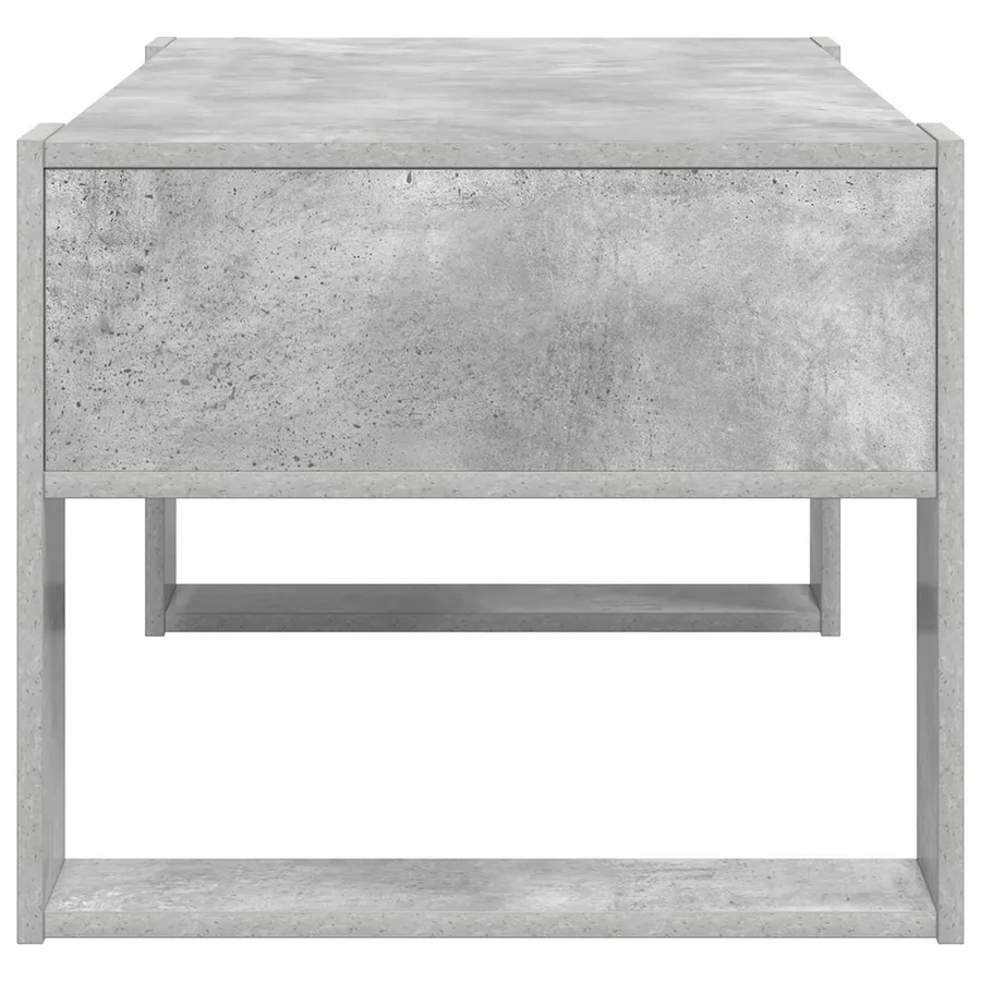 Table basse Gris béton 92 x 53 x 45 cm Bois d'ingénierie - 6