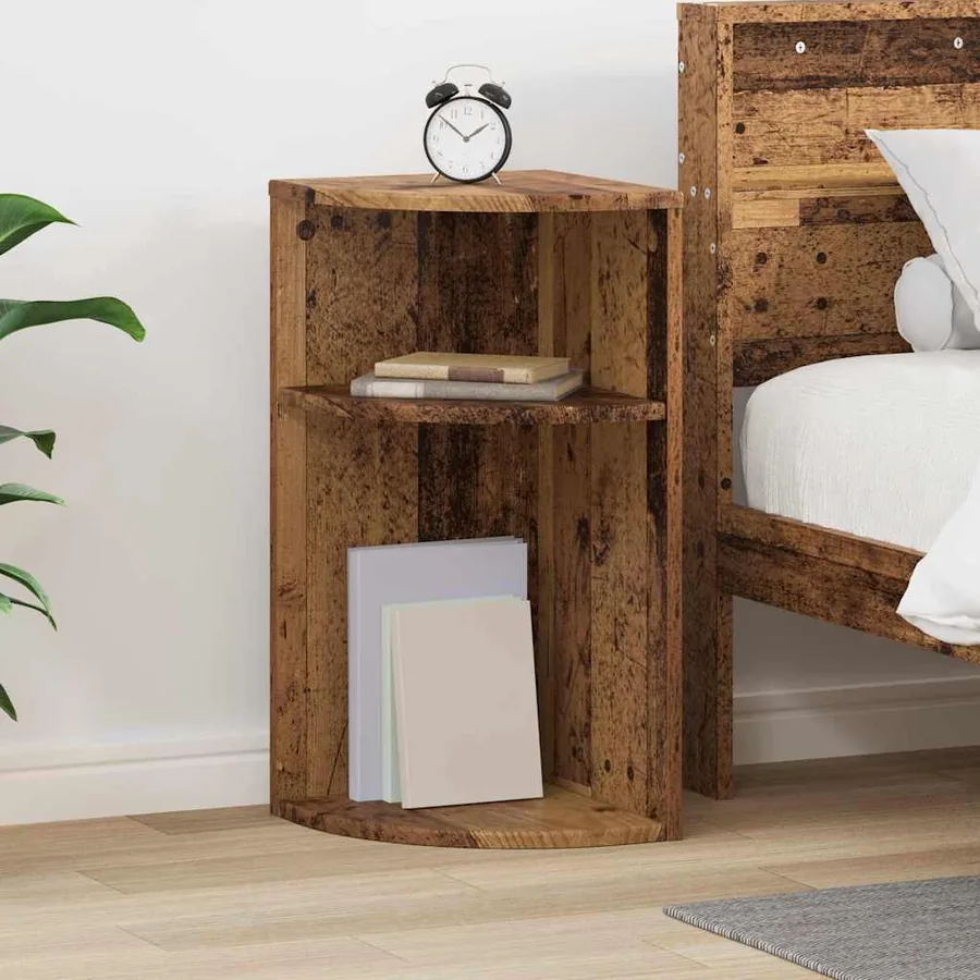 Table d'appoint Bois ancien 29,6 x 29,6 x 60 cm