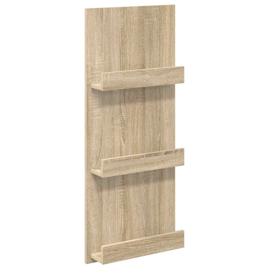 Étagère à magazines avec étagère Chêne Sonoma 43 x 11 x 102 cm - 2