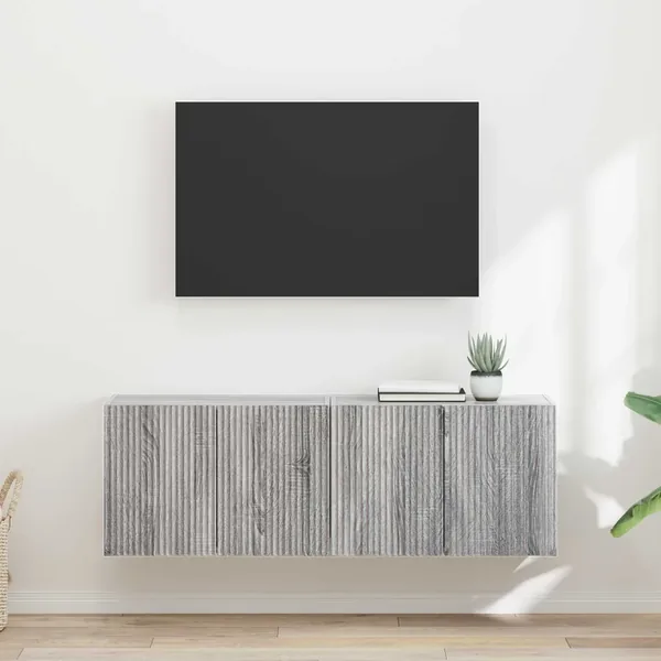 Meuble TV mural 2 pcs Gris Sonoma 59,5 x 31 x 40 cm