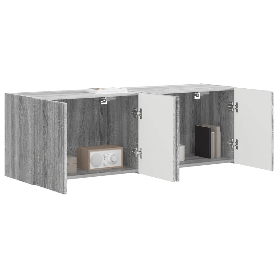 Meuble TV mural 2 pcs Gris Sonoma 59,5 x 31 x 40 cm - 3
