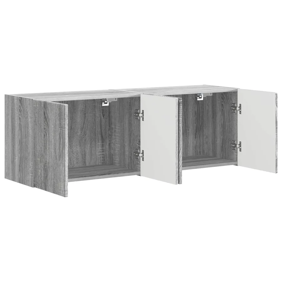 Meuble TV mural 2 pcs Gris Sonoma 59,5 x 31 x 40 cm - 5