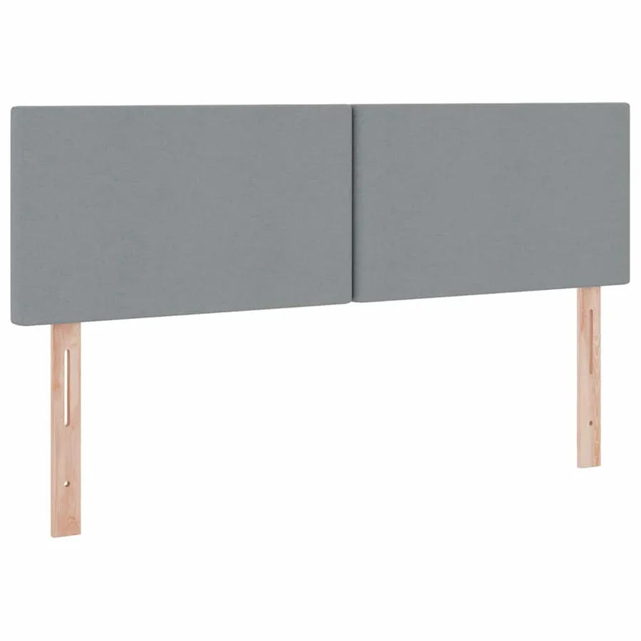 Lit avec rangement et matelas Gris clair 140 x 190 cm - 9