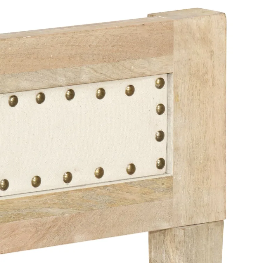 Cadre de lit sans matelas bois de manguier massif 200 cm - 5