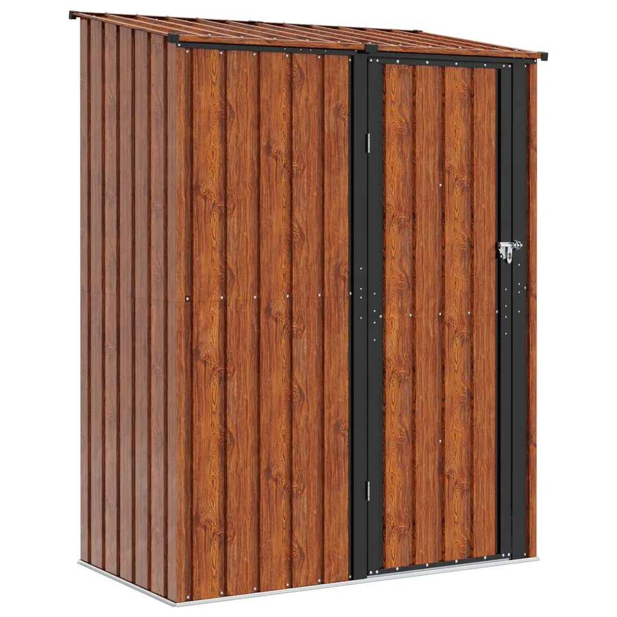 Cabanons de jardin Marron 153,5 x 86 x 200 cm Métал - 2