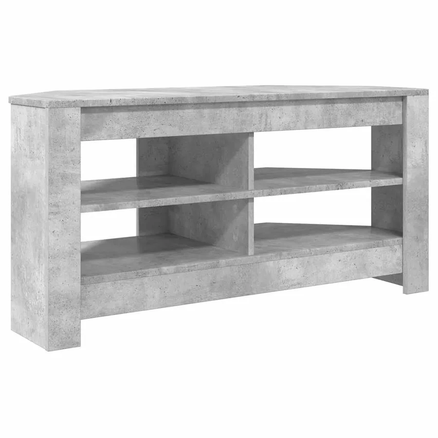 MeubleTVd'Angle Gris béton 102 x 40,5 x 45 cm Bois d'ingénierie - 2