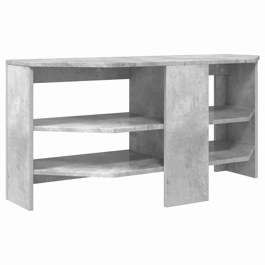 MeubleTVd'Angle Gris béton 102 x 40,5 x 45 cm Bois d'ingénierie - 7