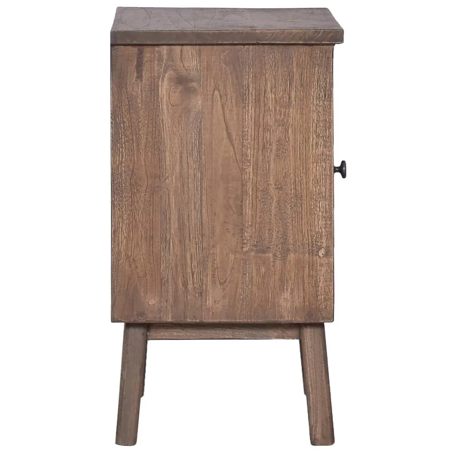 Table de chevet 40x30x53 cm Bois de teck solide - 4