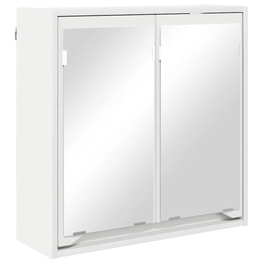 Armoire Miroir de Salle de Bain Blanc 60 x 20 x 60 cm - 2