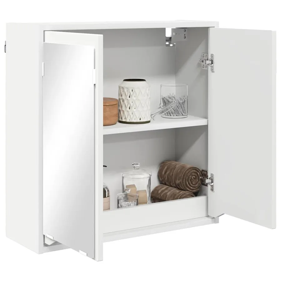 Armoire Miroir de Salle de Bain Blanc 60 x 20 x 60 cm - 3