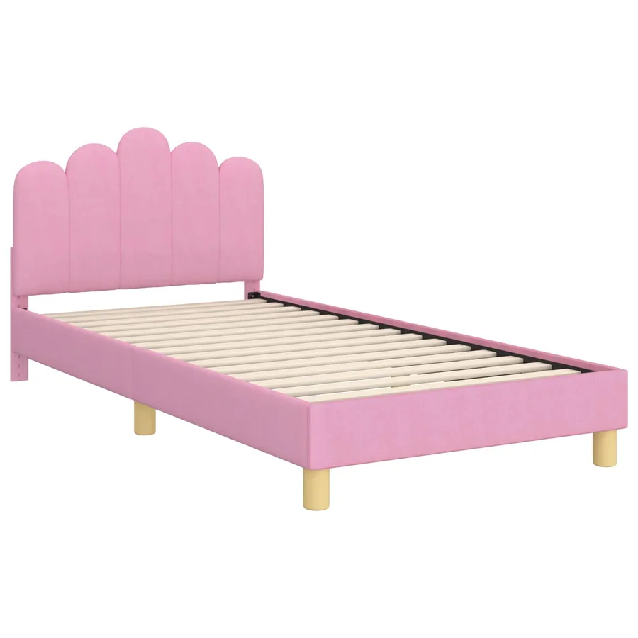 Cadre de lit pour enfants avec tête de lit Rose 80 x 200 cm - 4