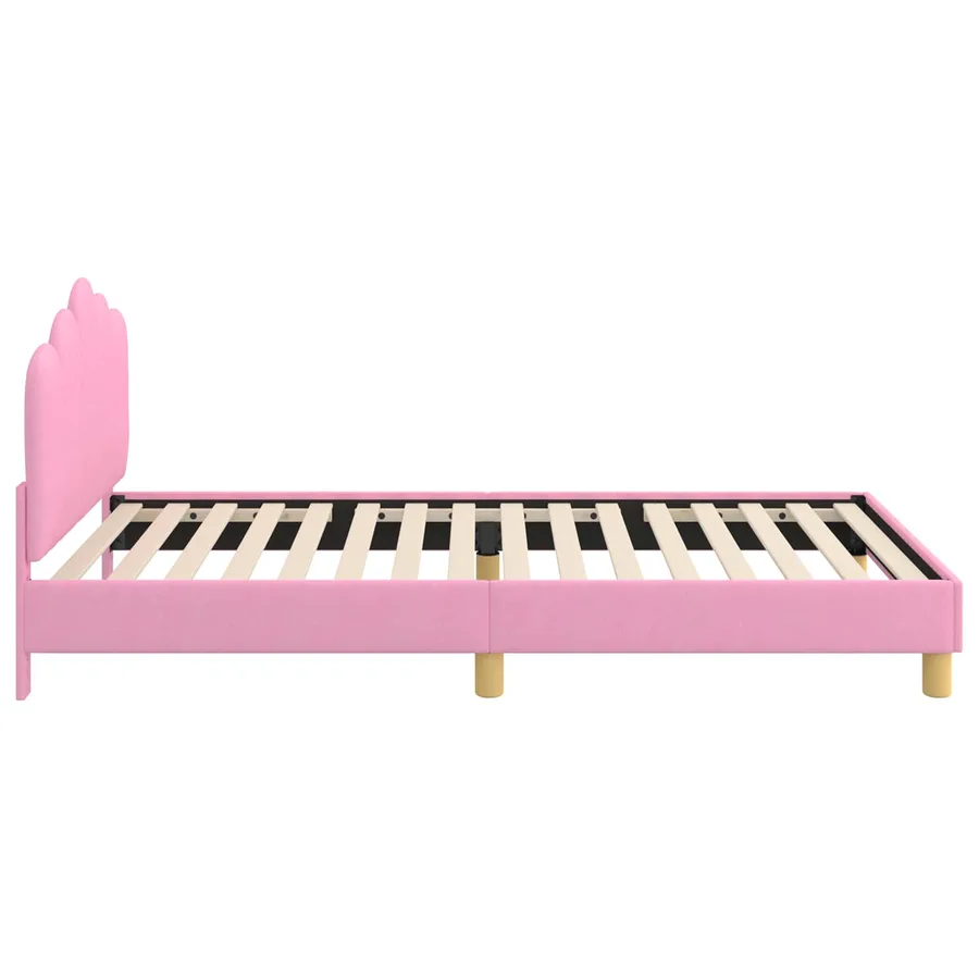 Cadre de lit pour enfants avec tête de lit Rose 80 x 200 cm - 6