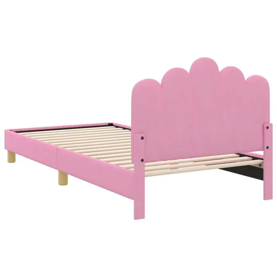 Cadre de lit pour enfants avec tête de lit Rose 80 x 200 cm - 7