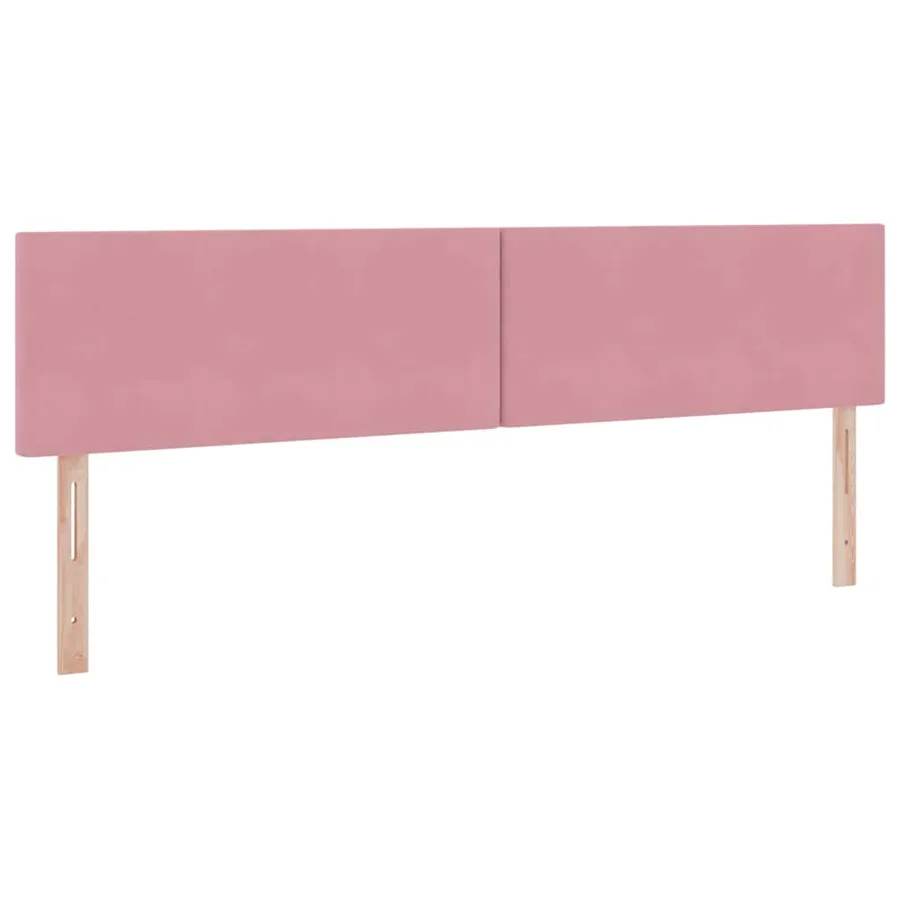 Lit de rangement LED avec matelas Rose 200 x 200 cm Velours - 10