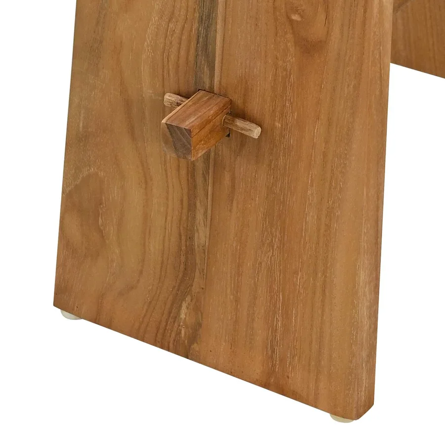 Tabouret de salle de bain Marron 50 x 29,5 x 50,5 cm - 8