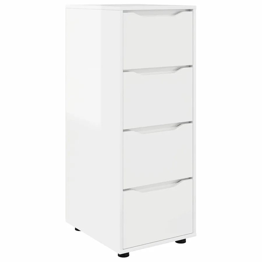 Armoire de rangement Blanc brillant 40 x 48 x 105 cm - 2