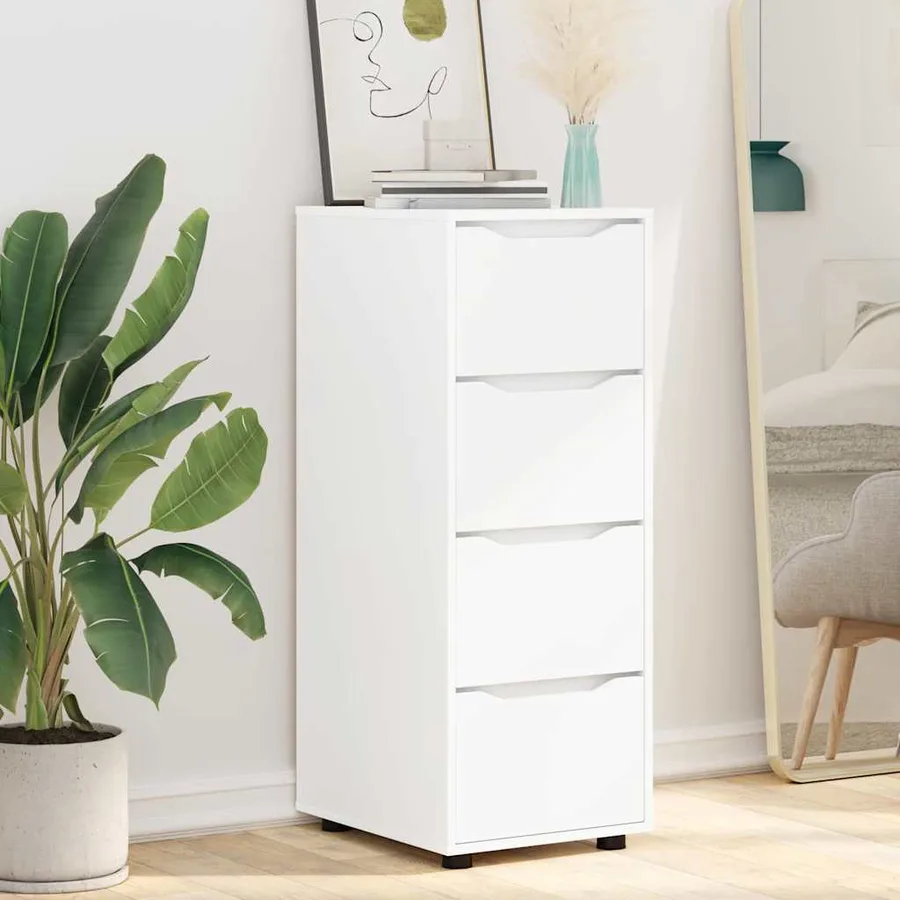 Armoire de rangement Blanc brillant 40 x 48 x 105 cm - 5