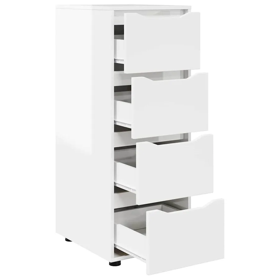 Armoire de rangement Blanc brillant 40 x 48 x 105 cm - 7