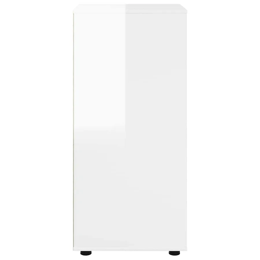 Armoire de rangement Blanc brillant 40 x 48 x 105 cm - 9