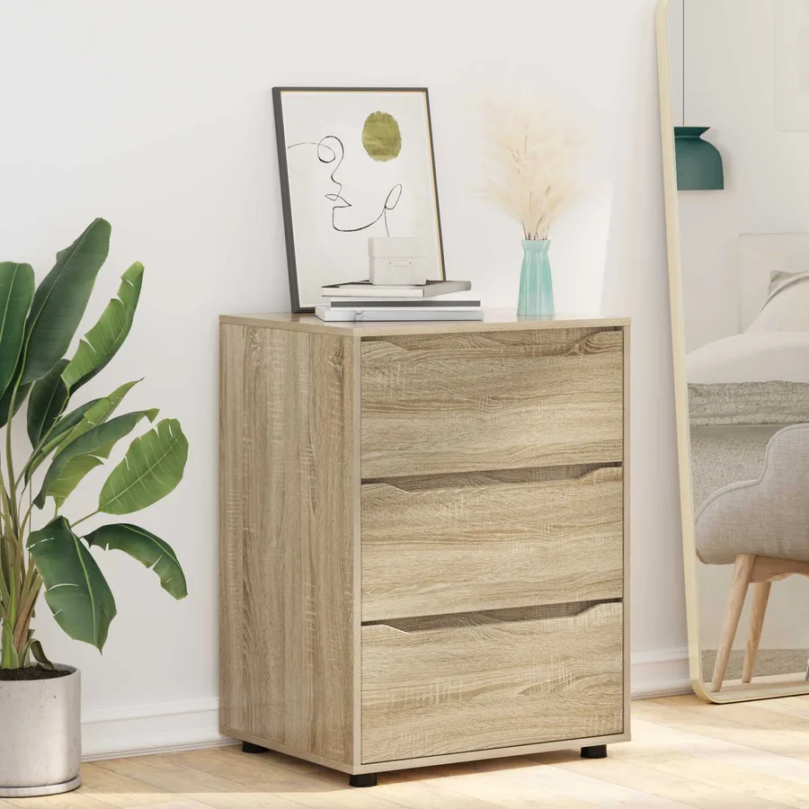 Armoire de rangement Chêne Sonoma 60 x 48 x 81 cm - 6