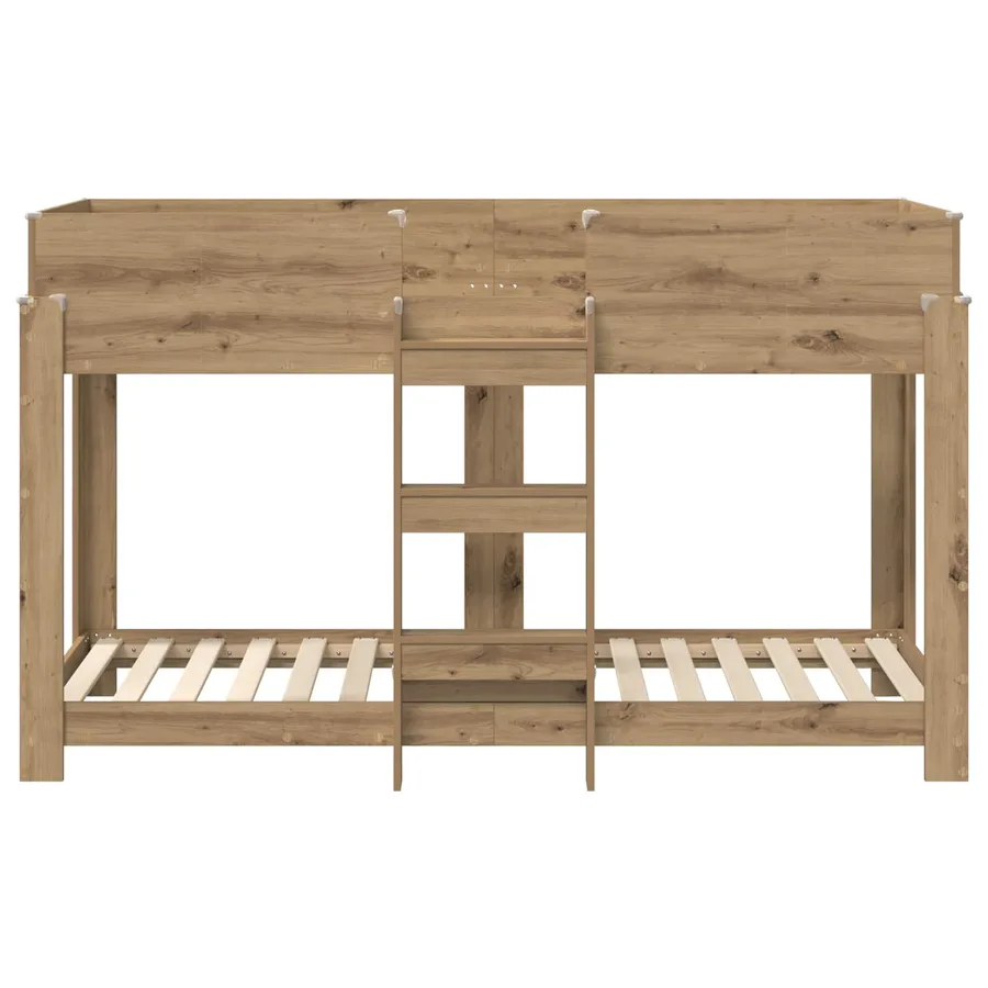 Lit Superposé pour Enfants Chêne artisanal 75 x 190 cm - 5