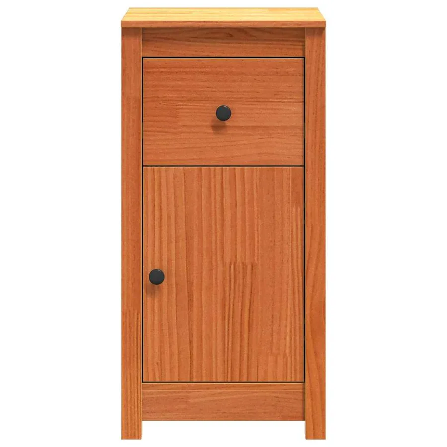 Buffet 2 pcs Brun cire 39 x 34,5 x 80 cm Pin massif - 5