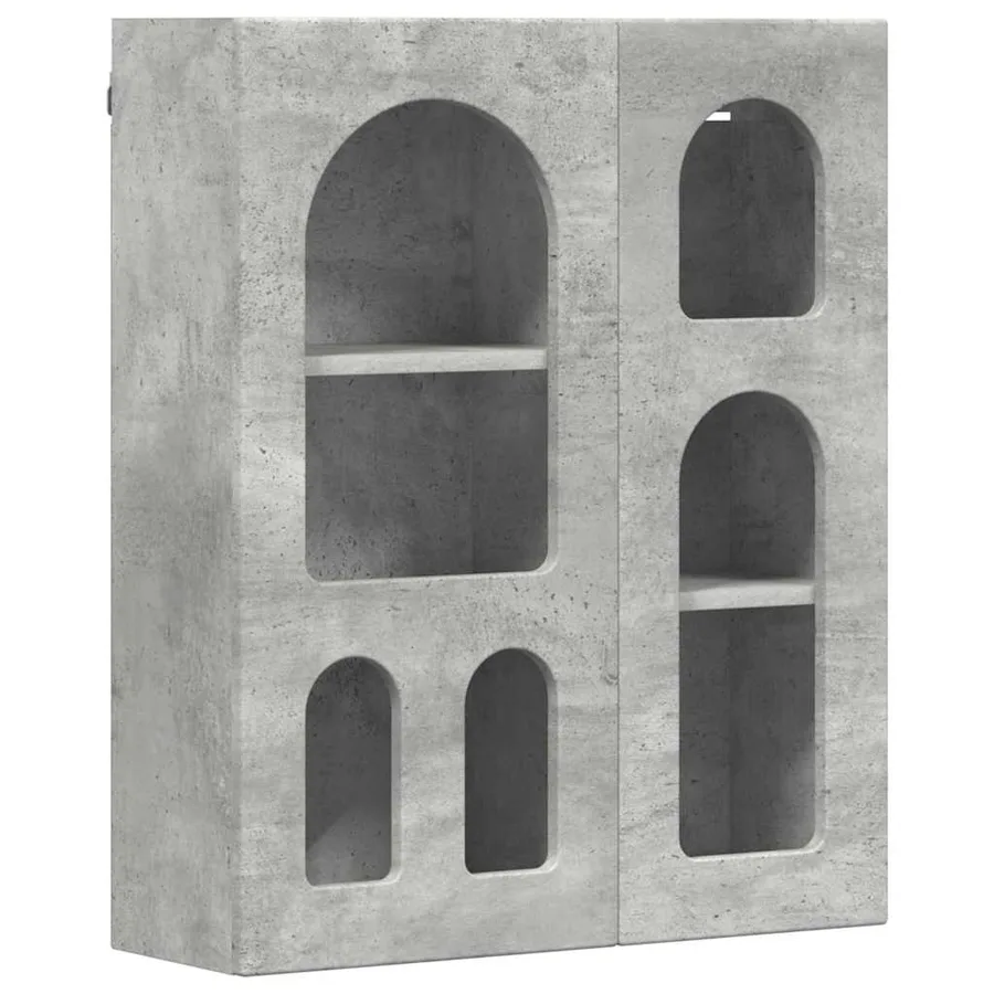 Armoire suspendue ELST Gris béton 59 x 20 x 71,5 cm - 2