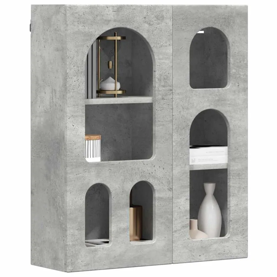 Armoire suspendue ELST Gris béton 59 x 20 x 71,5 cm - 3
