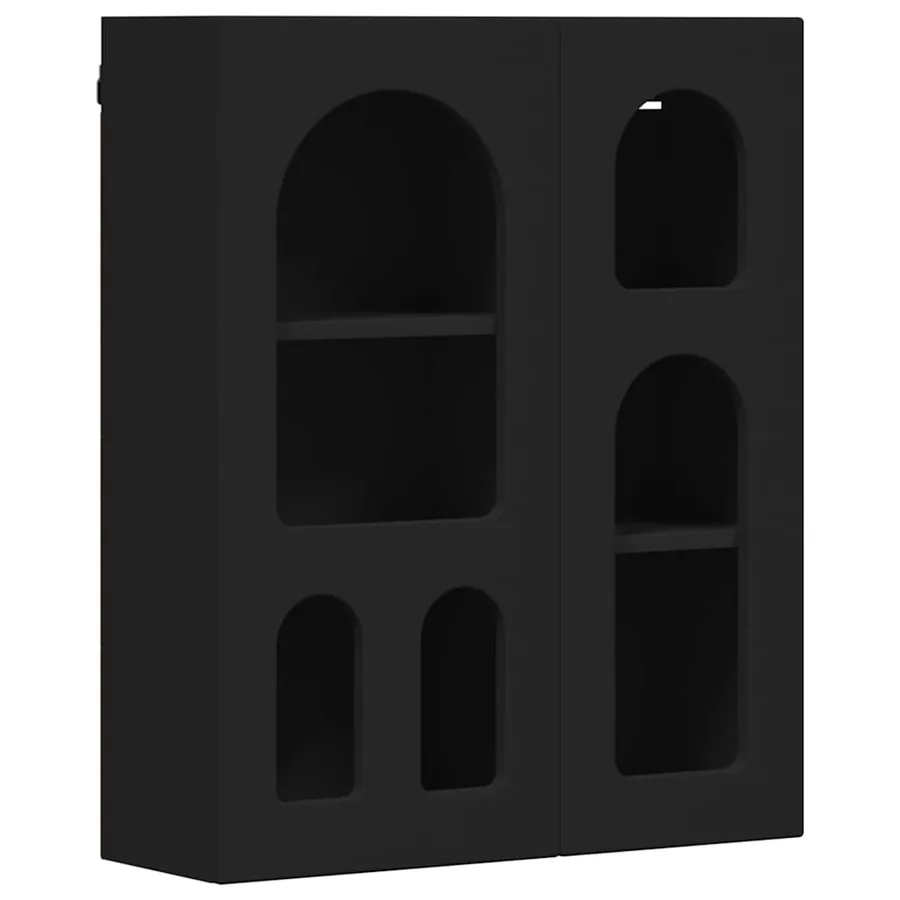 Armoire suspendue ELST Noir 59 x 20 x 71,5 cm Bois d'ingénierie - 2
