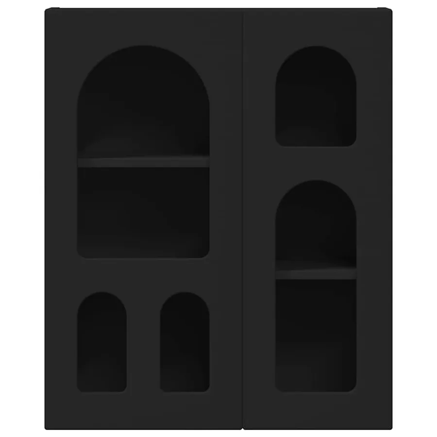 Armoire suspendue ELST Noir 59 x 20 x 71,5 cm Bois d'ingénierie - 5