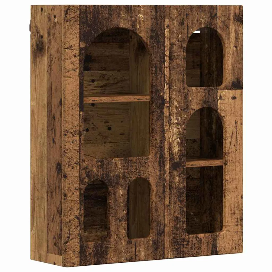 Armoire suspendue ELST Bois ancien 59 x 20 x 71,5 cm - 2
