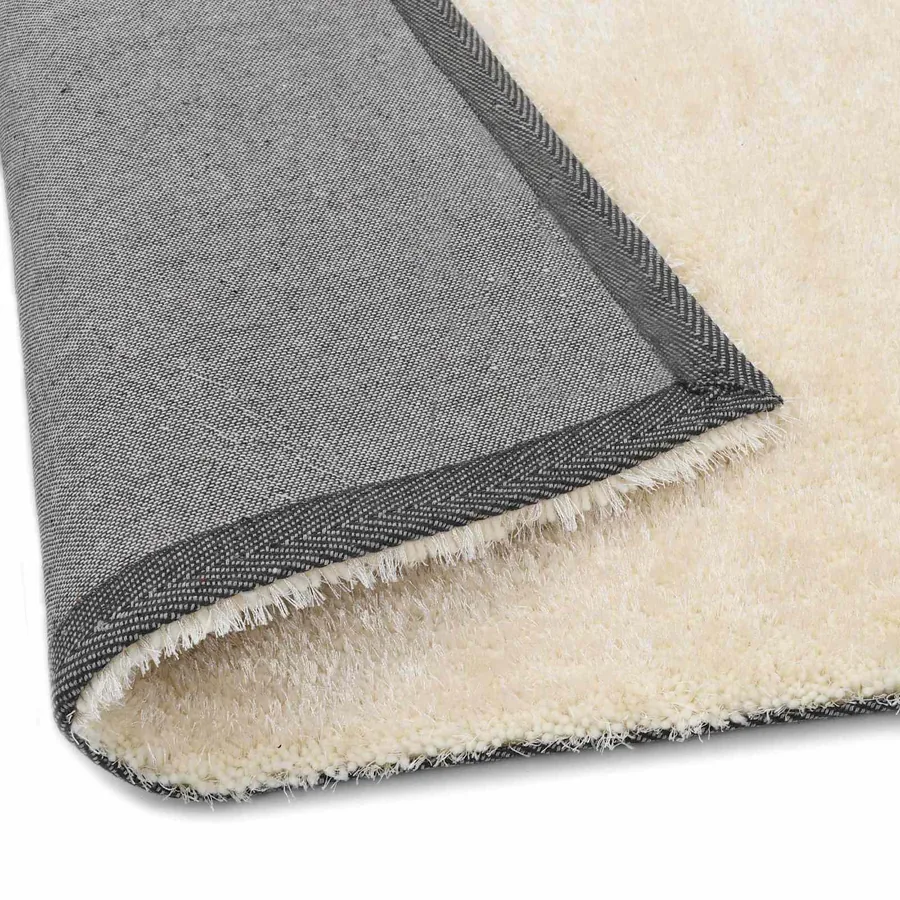 Tapis d'aire shag Crème 120 x 160 cm Polyéthylène - 4