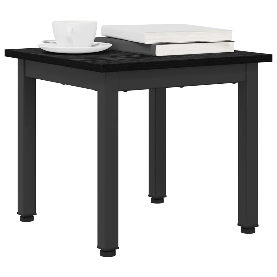 Table basse Chêne noir 40 x 40 x 36 cm Bois d'ingénierie - 3