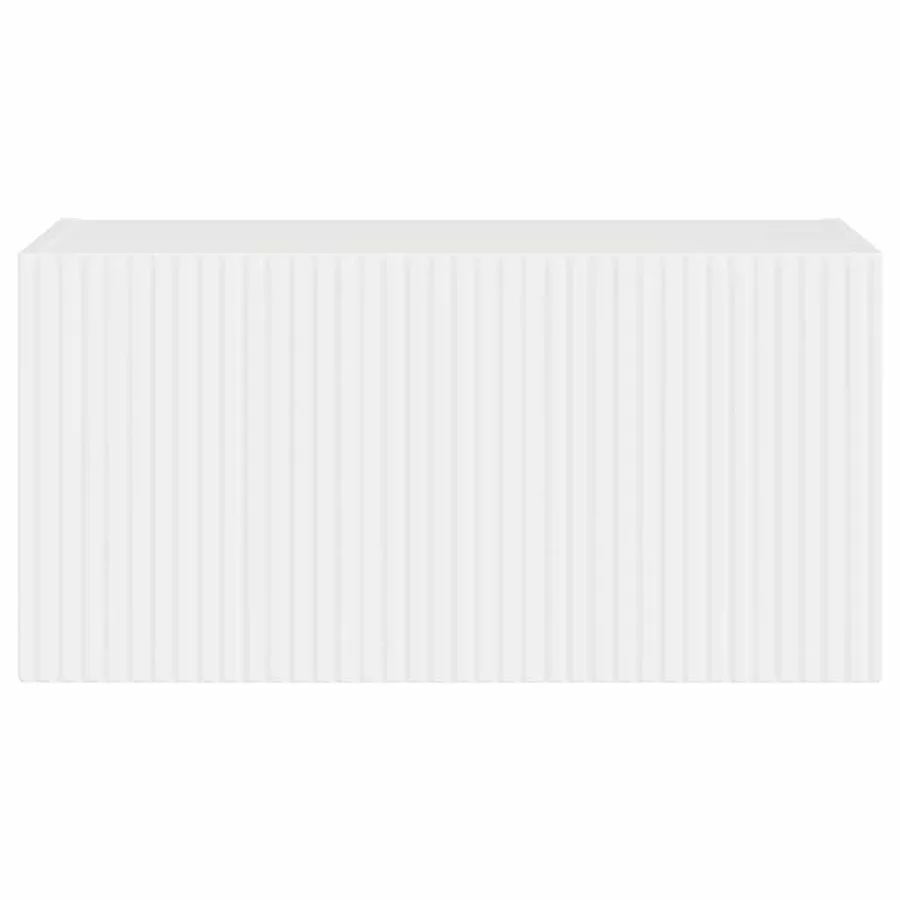 Meuble TV mural Montage mural Blanc Brillant 60 x 31 x 29,5 cm - 6