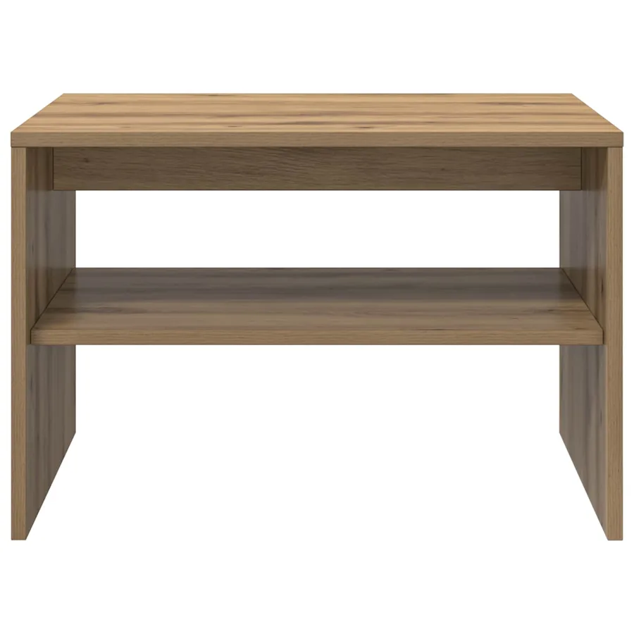 Table basse Chêne artisanal 60 x 50 x 40 cm Bois d'ingénierie - 5