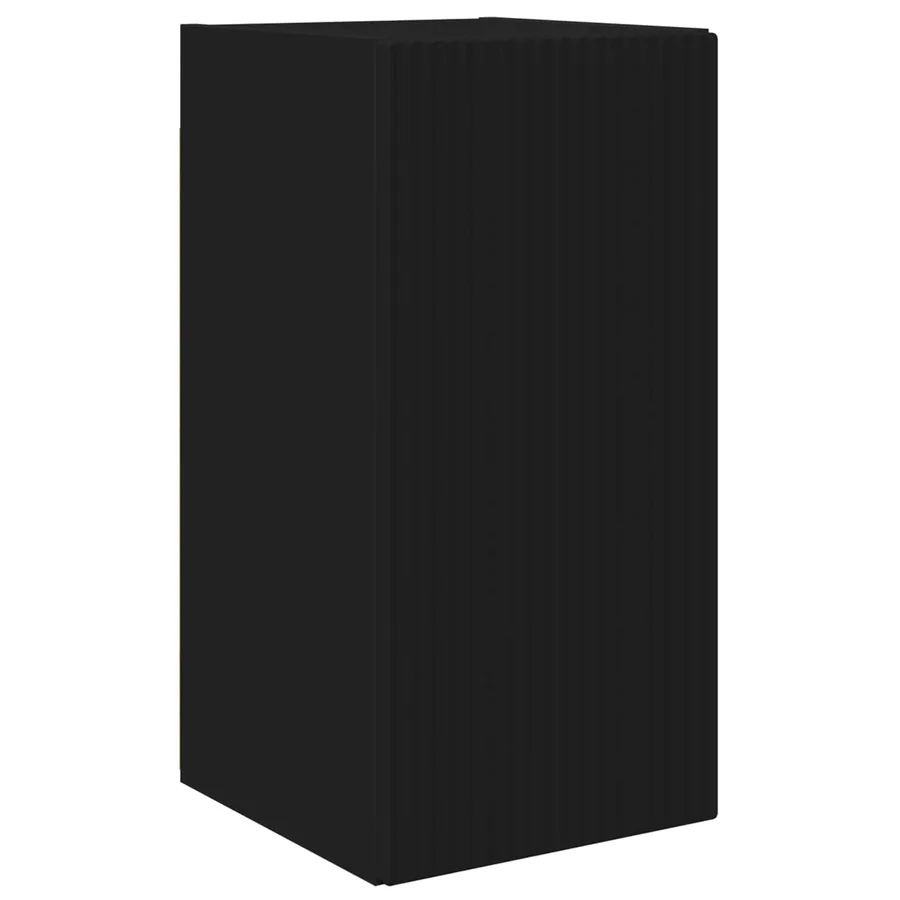 Ensemble meuble TV 4 pcs Noir Bois d'ingénierie - 6