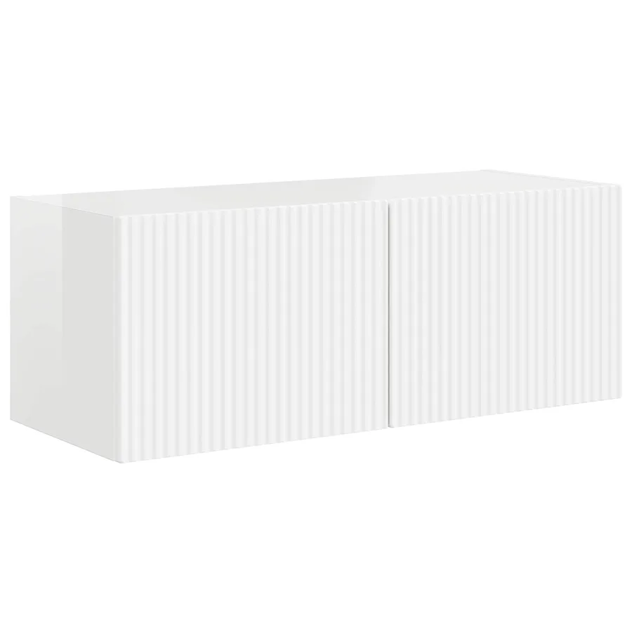 Ensemble meuble TV 4 pcs Blanc brillant Bois d'ingénierie - 6