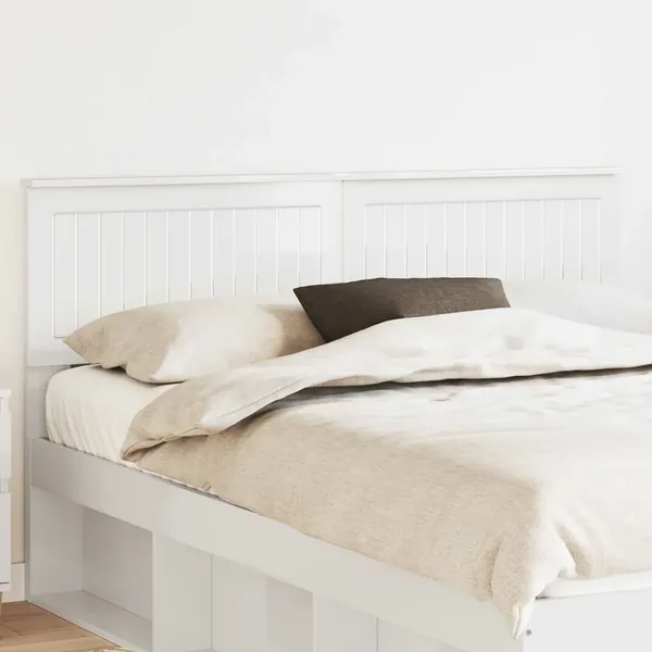Tête de lit Blanc Brillant Bois d'ingénierie