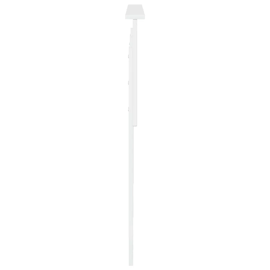 Tête de lit Blanc Brillant Bois d'ingénierie - 5